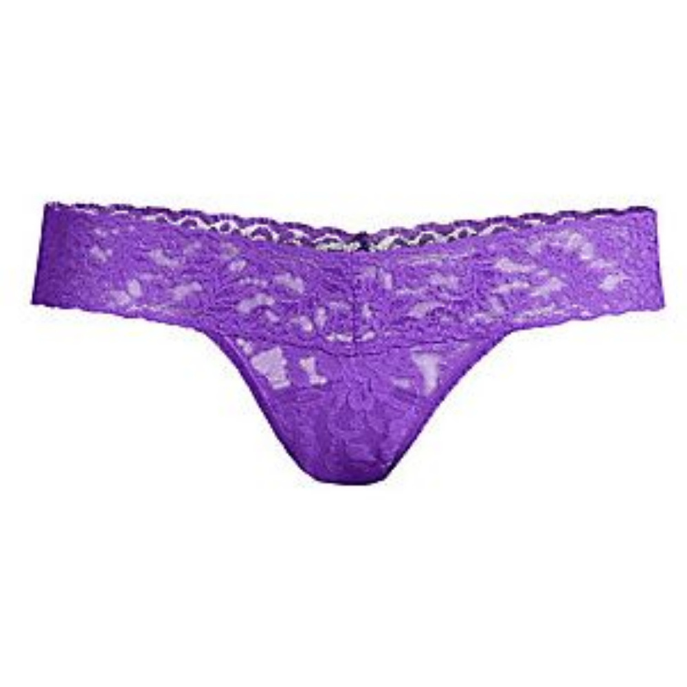 HANKY PANKY Royal Purple Lace Thong Panties